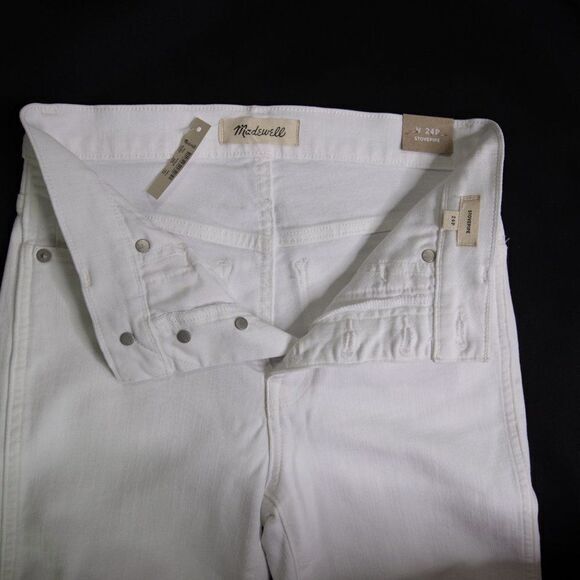 Madewell Stovepipe Jeans in Pure White - Picture 12 of 14